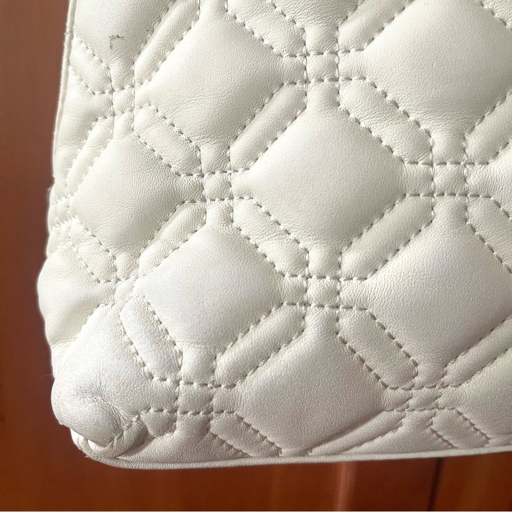 Kate Spade Astor Court Rachelle Quilted Satchel & Shoulder Bag In Creamy White - Picture 8 of 11